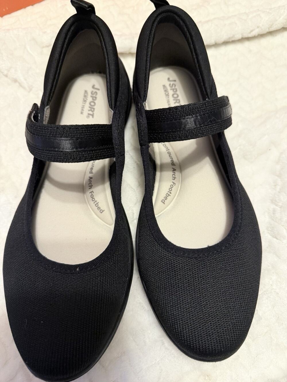 J Sport Melody Black Mary Jane Style Women’s Slip On Shoes Size 7.5